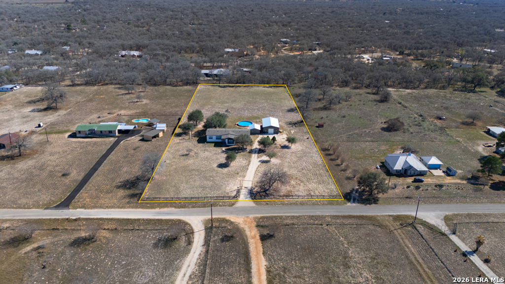 175 Ranch Country Drive La Vernia, TX 78121 - Photo 44 of 49 an aerial view of a house with a yard