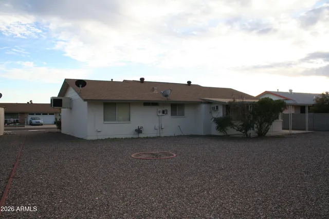 a view of a house with a outdoor space