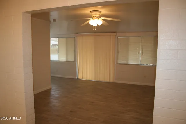 a view of a small space