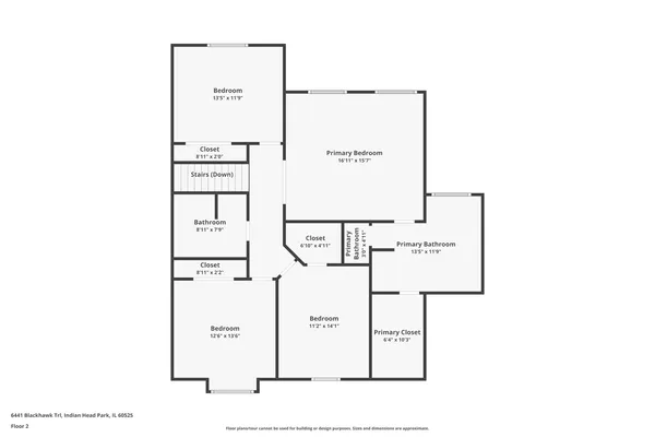 $1,034,000 | 6441 Blackhawk Trail, Indian Head Park, IL 60525