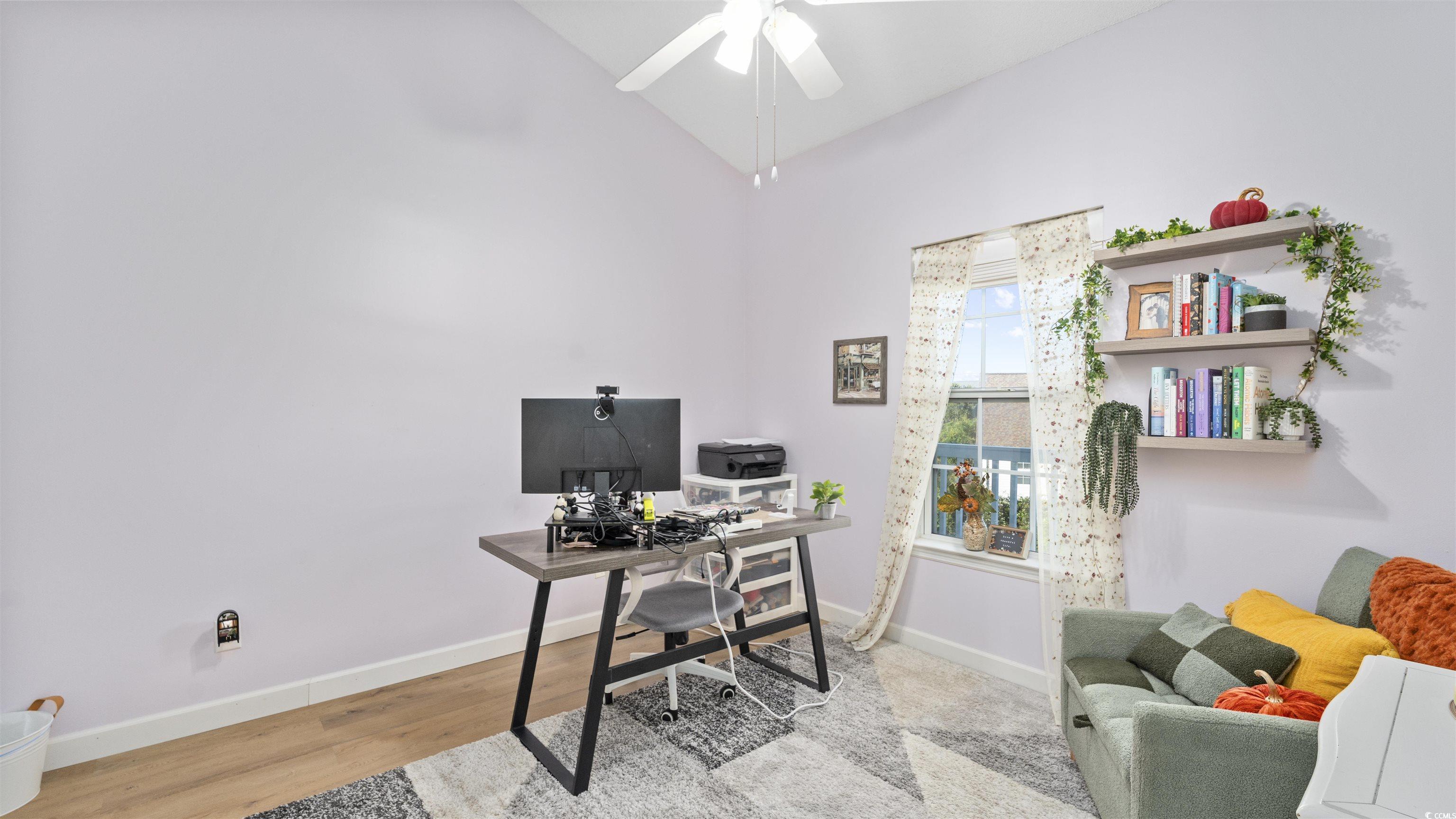 3931 Gladiola Court, Unit 303 Myrtle Beach, SC 29588 - Photo 8 of 26 Office with light wood finished floors and a ceiling fan