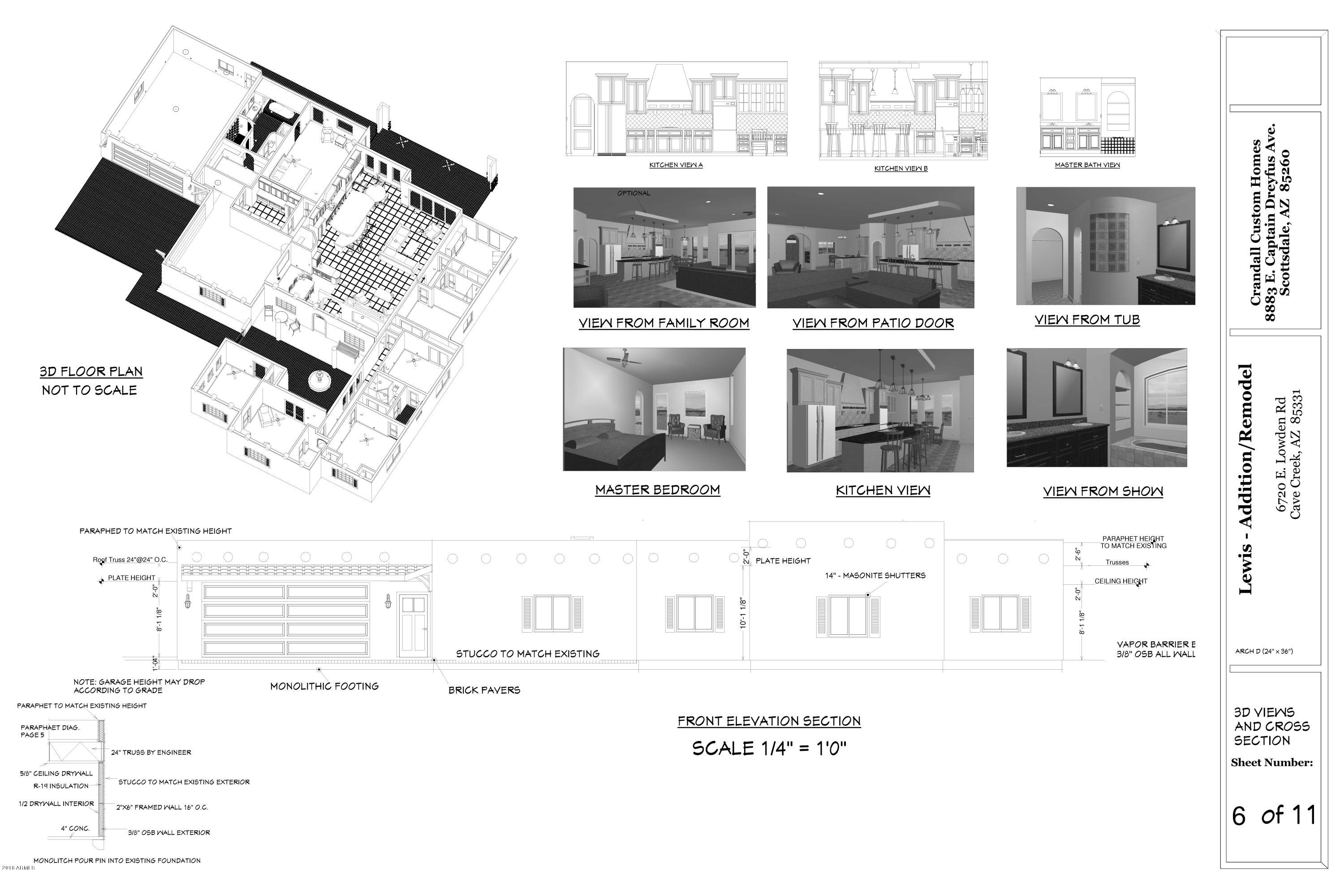 6720 East Lowden Road Cave Creek, AZ 85331 - Photo 46 of 47 3D Views and Cross Section