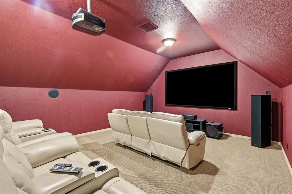 1453 Whitley Road Keller, TX 76248 - Photo 32 of 36 Only upstairs Room in the house, fully furnished Media Room