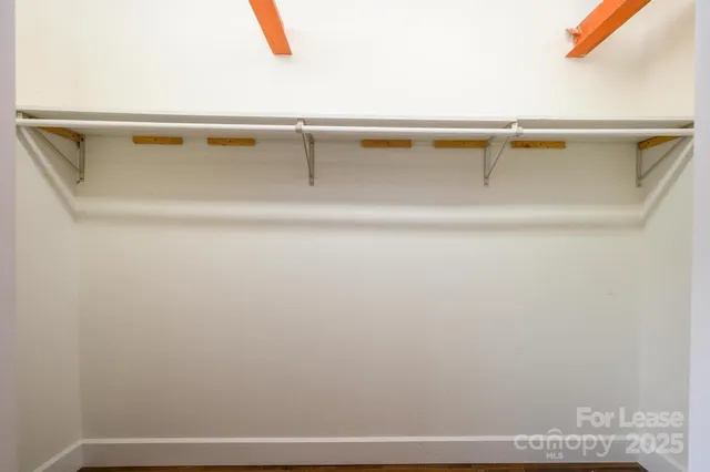 a close view of closet