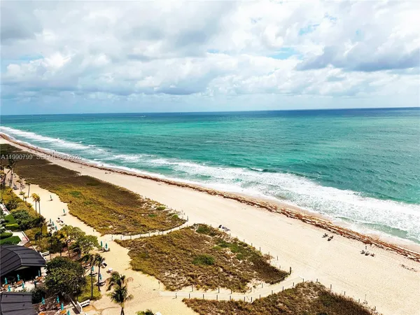 a view of an ocean beach