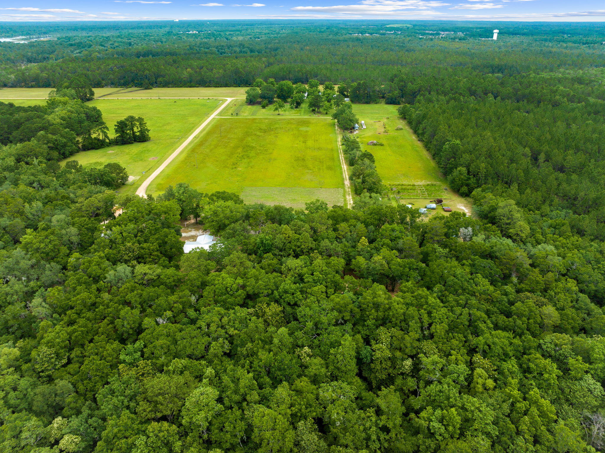 2671 County Highway 83A West Freeport, FL 32439 - Photo 34 of 55 a view of a swimming pool with a yard and trees
