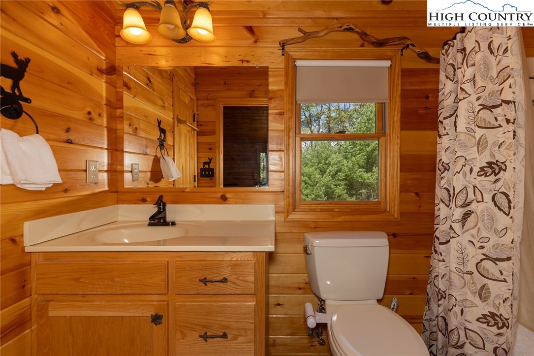 142 Fawn Lane Purlear, NC 28665 - Photo 27 of 49 a bathroom with a toilet sink and mirror