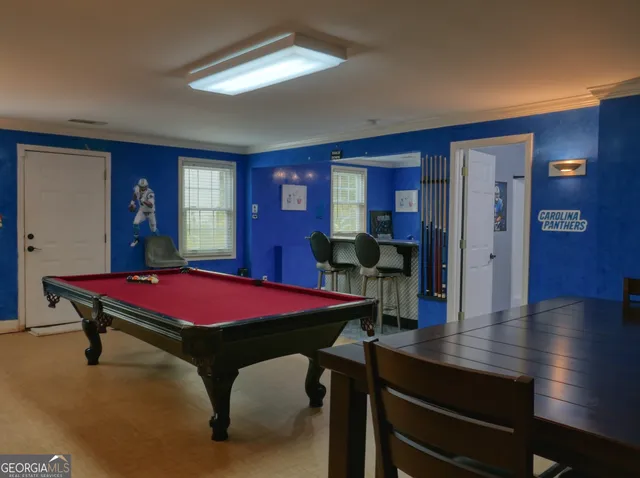 a room with furniture and window