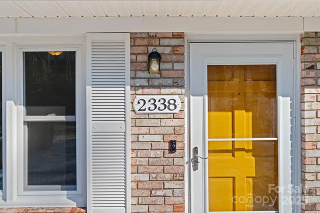a view of front door