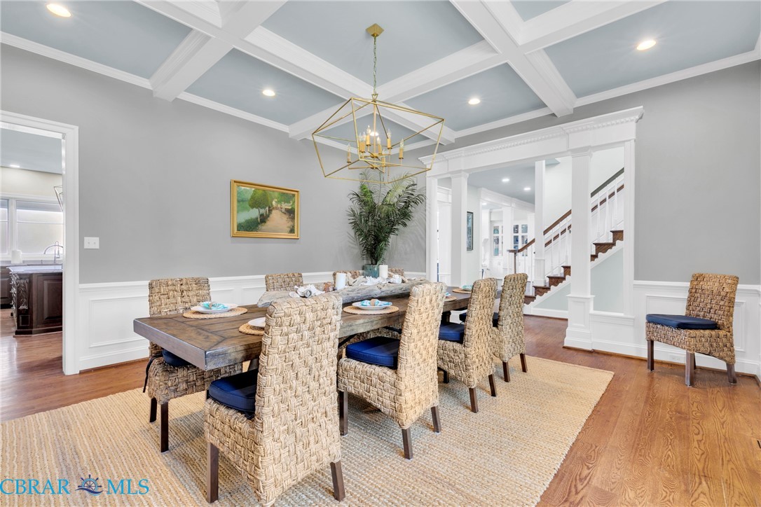 2106 Clarketown Road Heathsville, VA 22473 - Photo 14 of 56 a view of a dining room with furniture and wooden floor