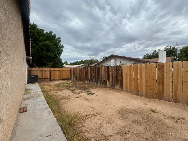 a view of wooden fence