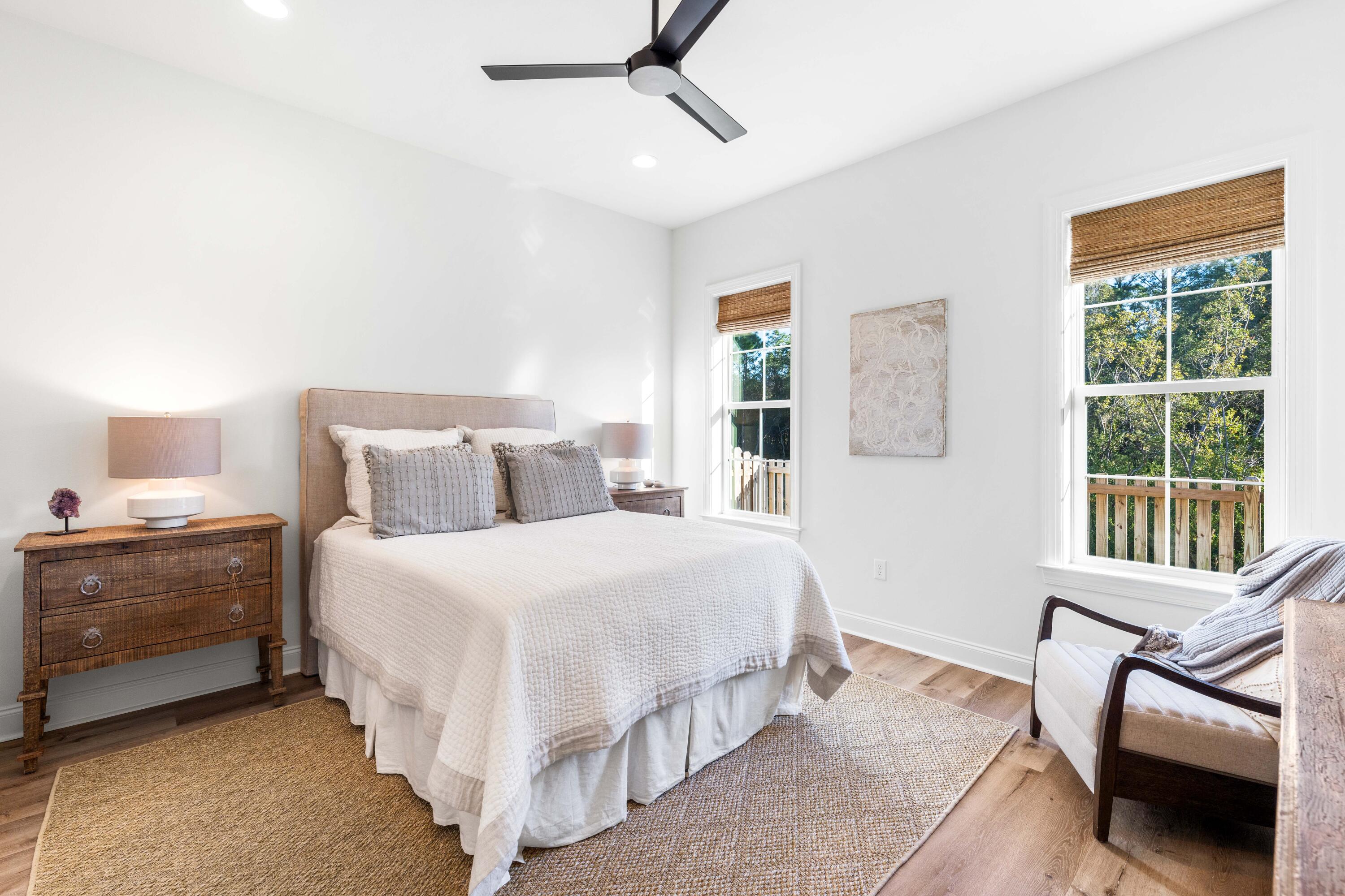 59 Suwannee Dr Inlet Beach Inlet Beach, FL 32461 - Photo 26 of 47 a bedroom with a bed a desk and chair