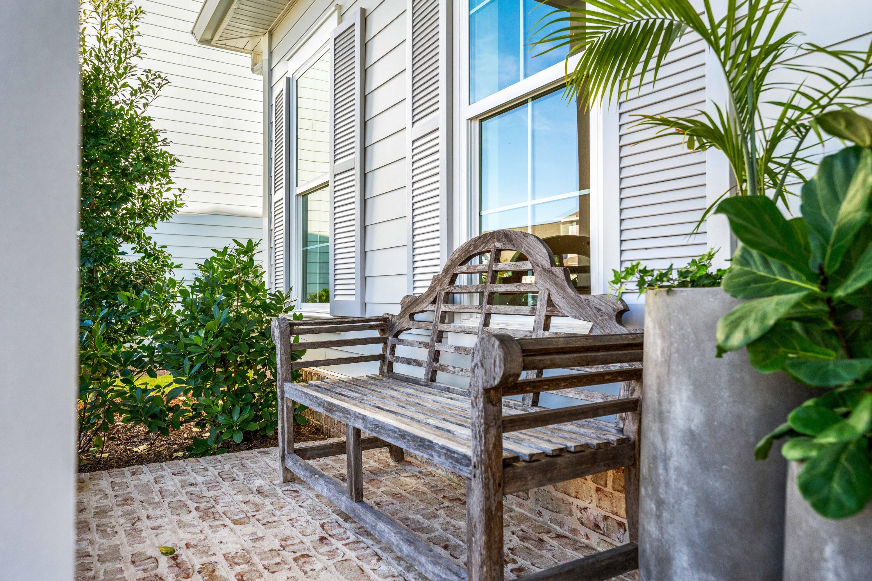 59 Suwannee Dr Inlet Beach Inlet Beach, FL 32461 - Photo 3 of 47 a view of a bench in a patio
