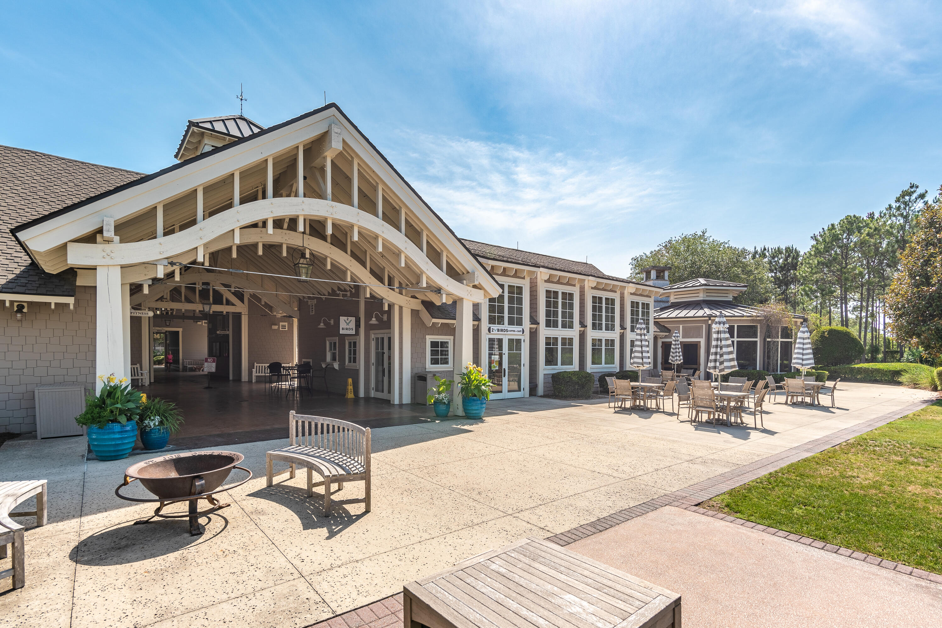 59 Suwannee Dr Inlet Beach Inlet Beach, FL 32461 - Photo 45 of 47 a front view of a house with garden and patio