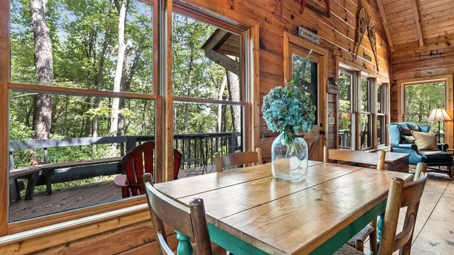 a view of dining room and livingroom with furniture