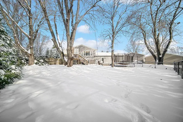 a view of road with covered with snow