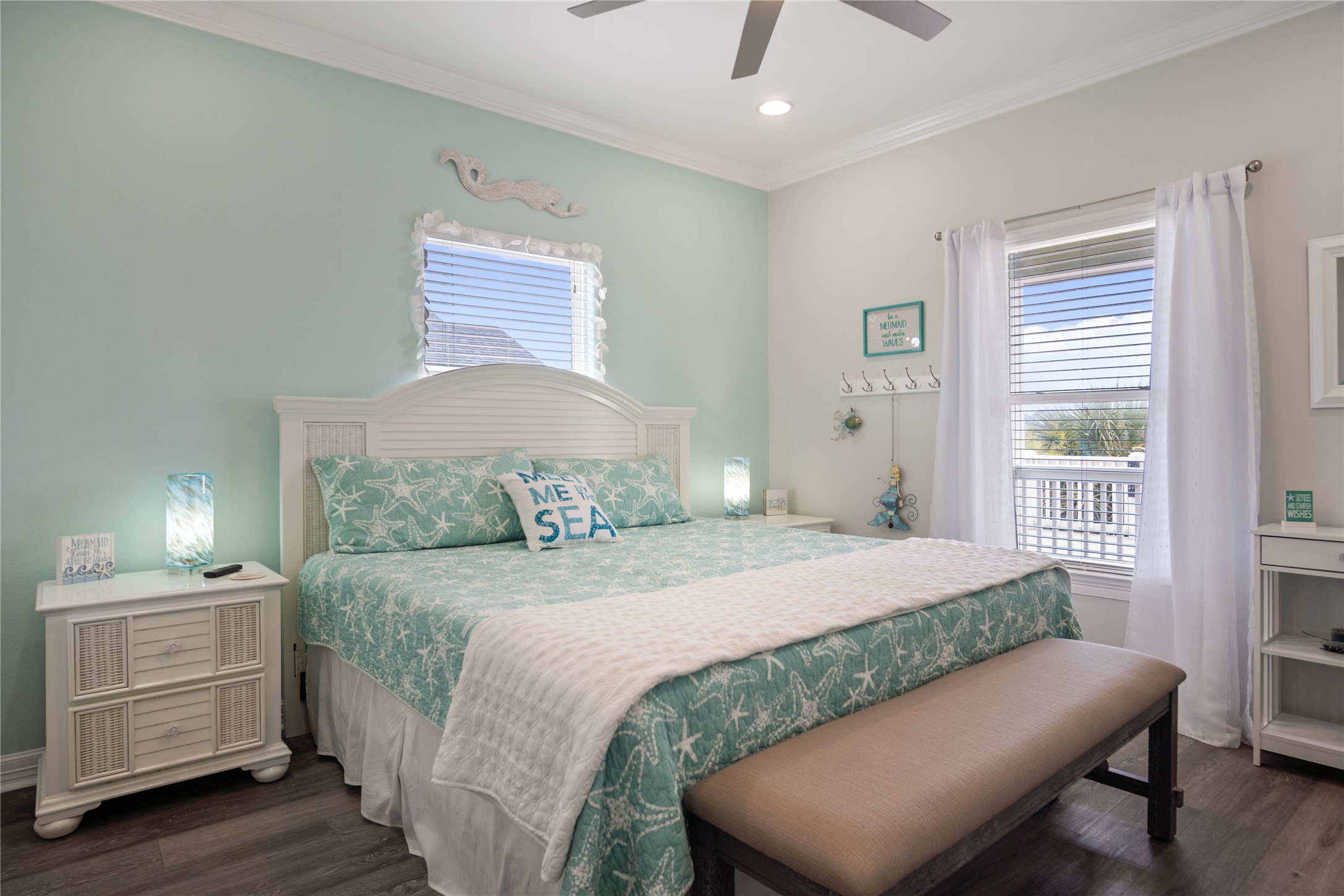 956 Biscayne Crystal Beach, TX 77650 - Photo 17 of 46 a bedroom with a bed and a dresser