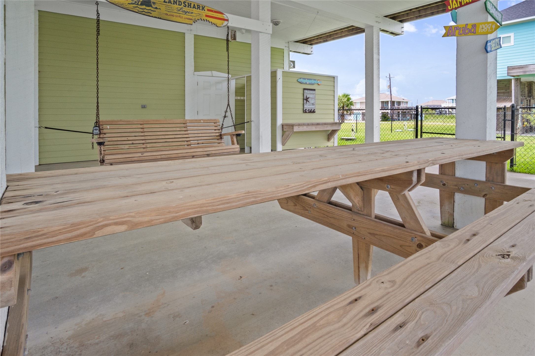 956 Biscayne Crystal Beach, TX 77650 - Photo 40 of 46 a view of swimming pool with outdoor seating