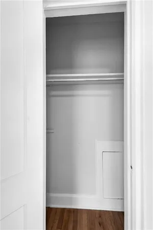 a close view of closet