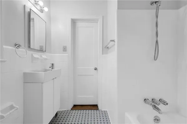 a bathroom with a sink