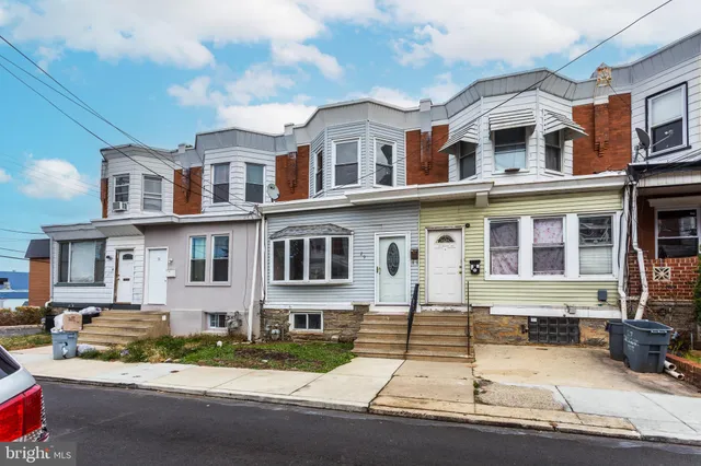 a front view of a residential houses