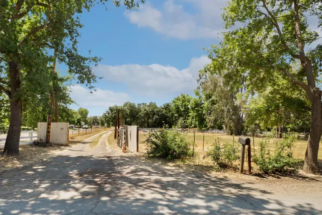 a view of a street with a building