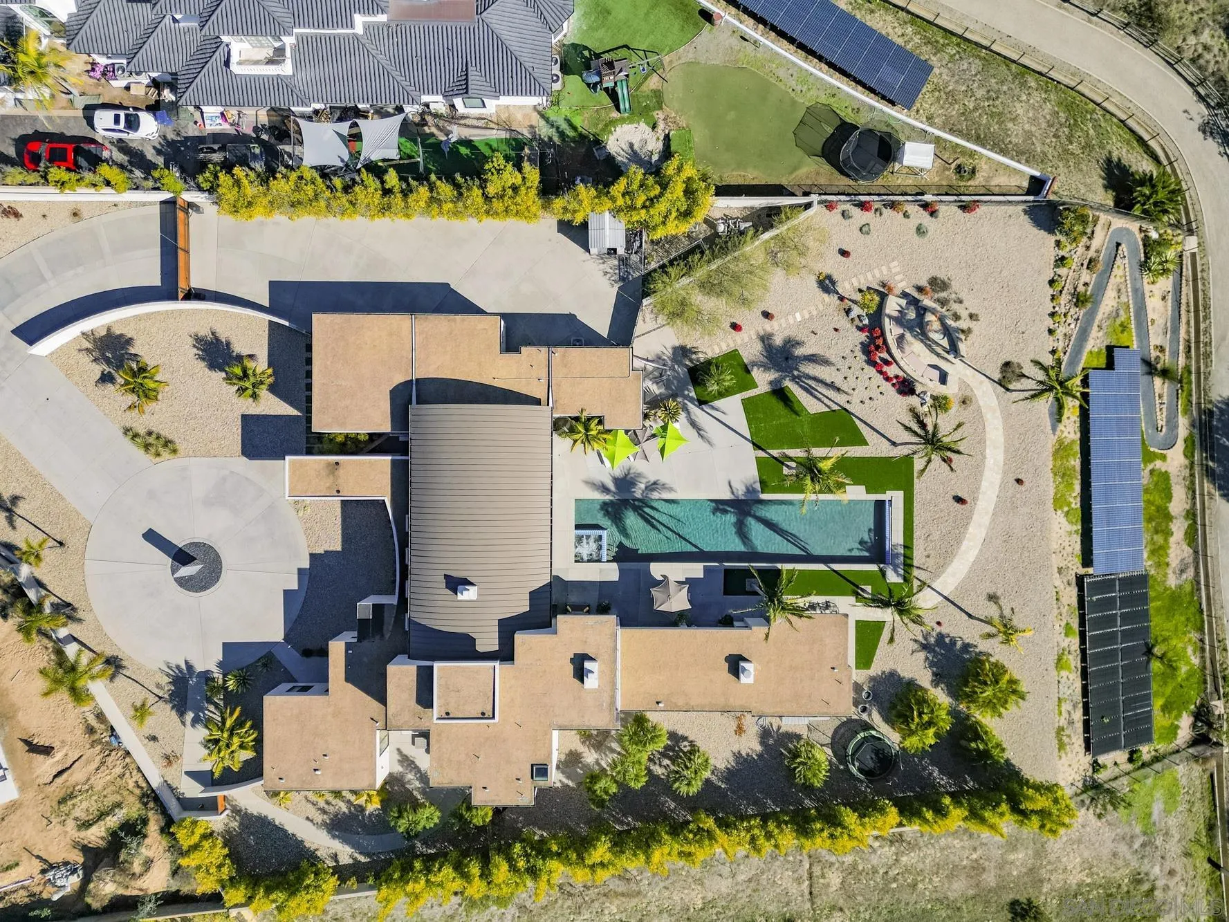 2844 Gate 2 Place Chula Vista, CA 91914 - Photo 61 of 65 an aerial view of a house with a yard and garden