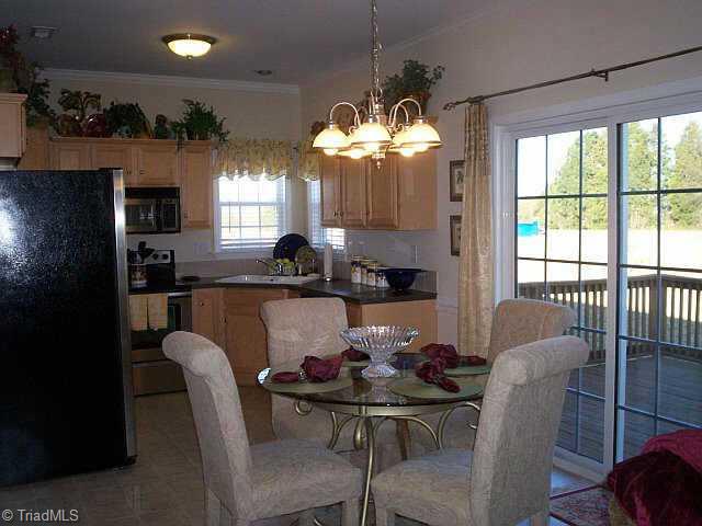 118 Highland Road Mocksville, NC 27028 - Photo 3 of 9 Other. Eat in kitchen with stainless steel appliances. Sliding glass doors lead to rear deck