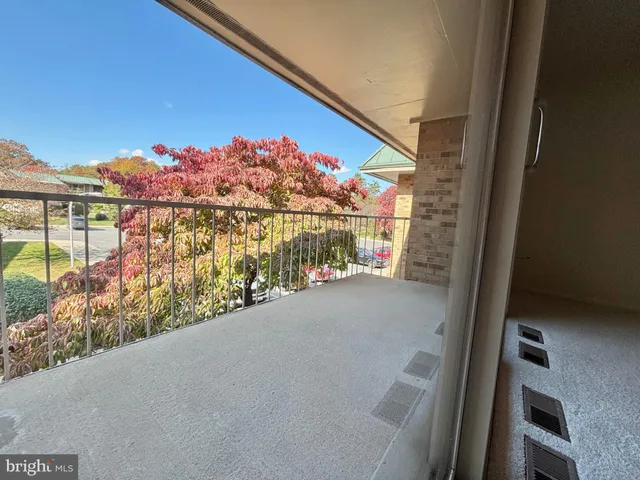 a view of balcony with outdoor