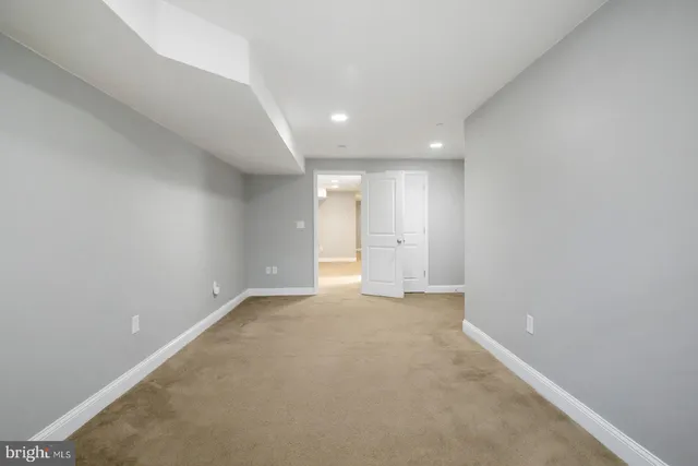 a view of an empty room