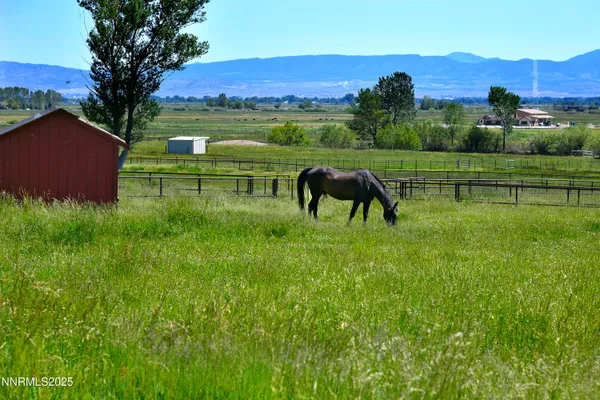 a aerial view of a house