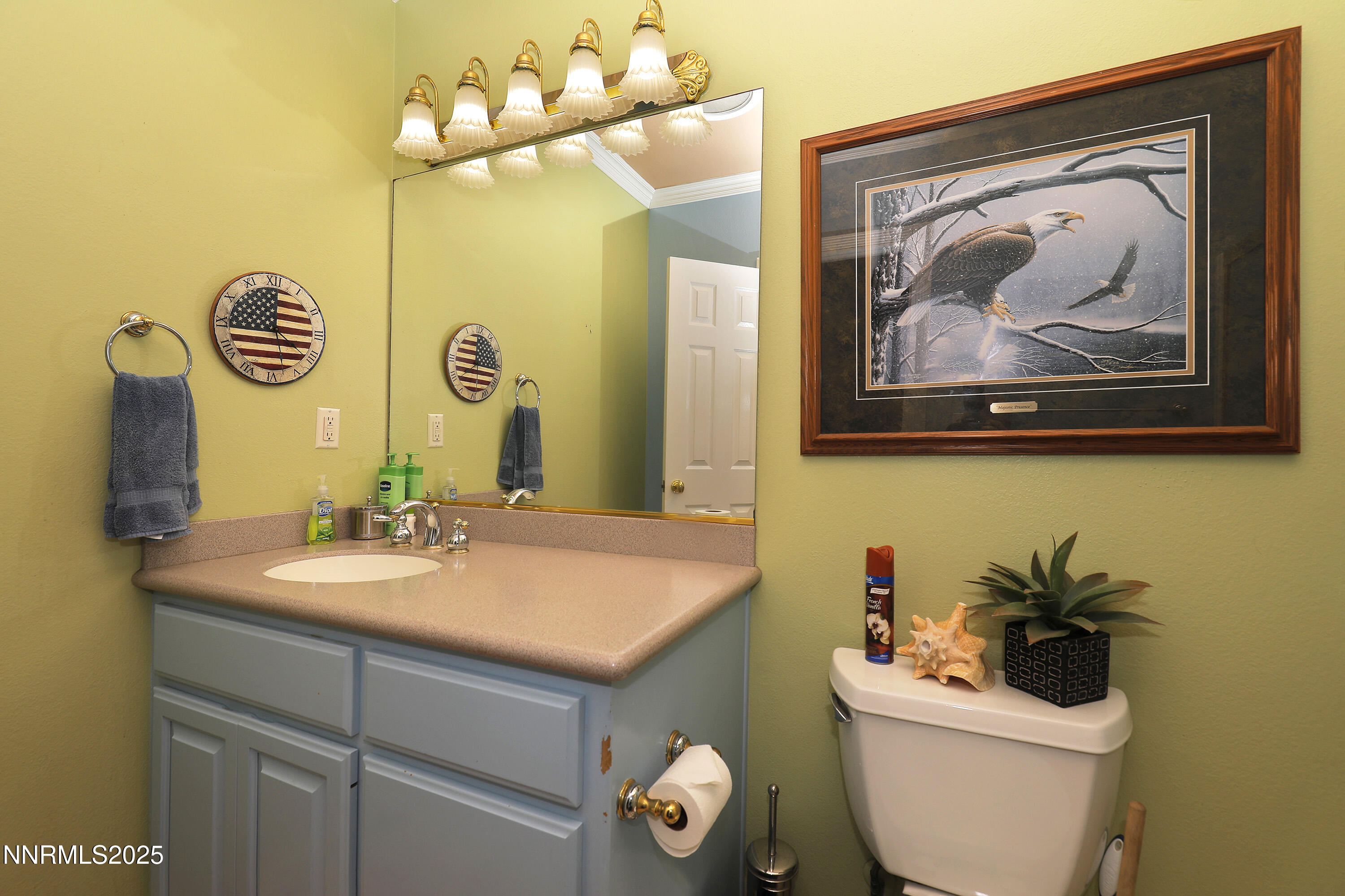 775 Foothill Road Gardnerville, NV 89460 - Photo 67 of 90 a bathroom with a sink mirror and toilet