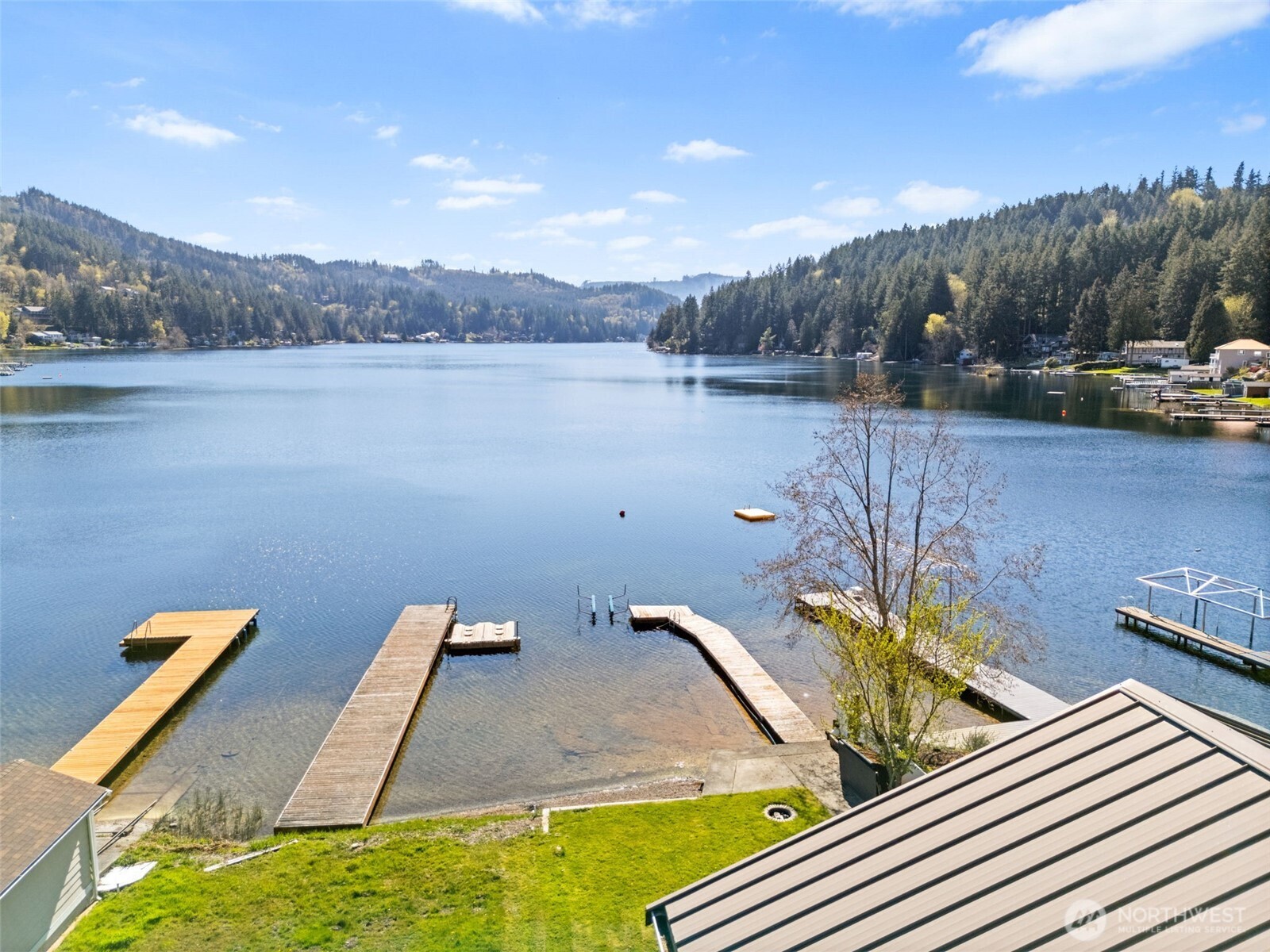 1521 Summit Lake Shore Road Northwest Olympia, WA 98502 - Photo 40 of 40 a view of a lake from a balcony