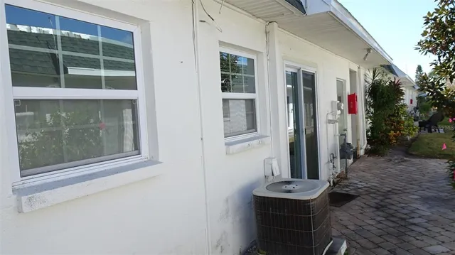 a front view of a house with entryway