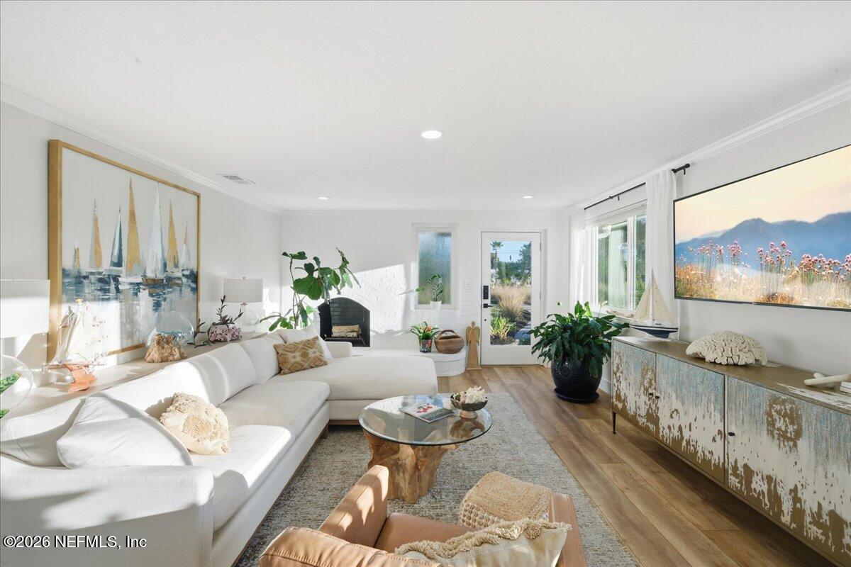 149 Menendez Road St. Augustine, FL 32080 - Photo 14 of 55 Living Room With Wall of Windows