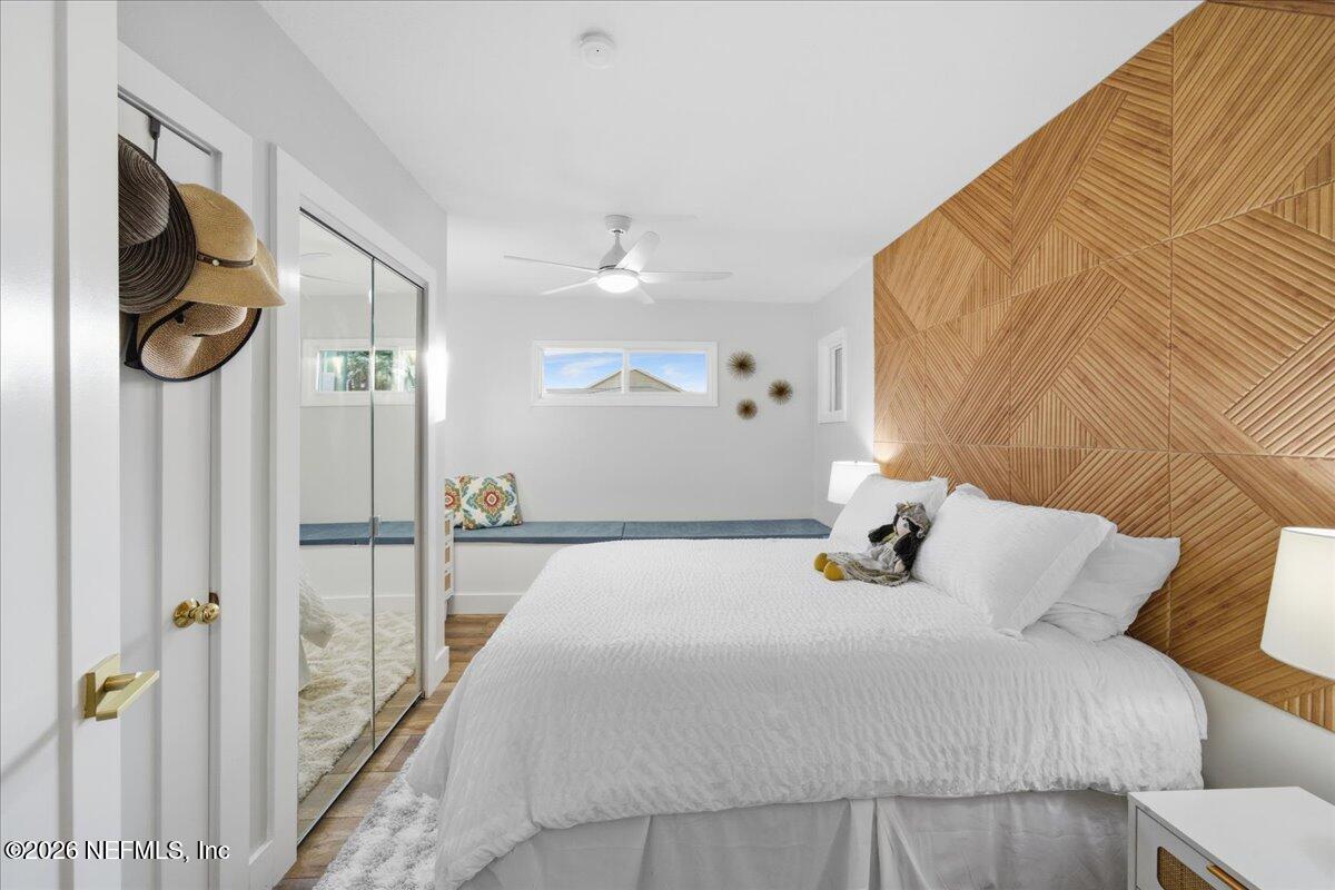 149 Menendez Road St. Augustine, FL 32080 - Photo 33 of 55 Guest Bedroom With Custom Accent Wall