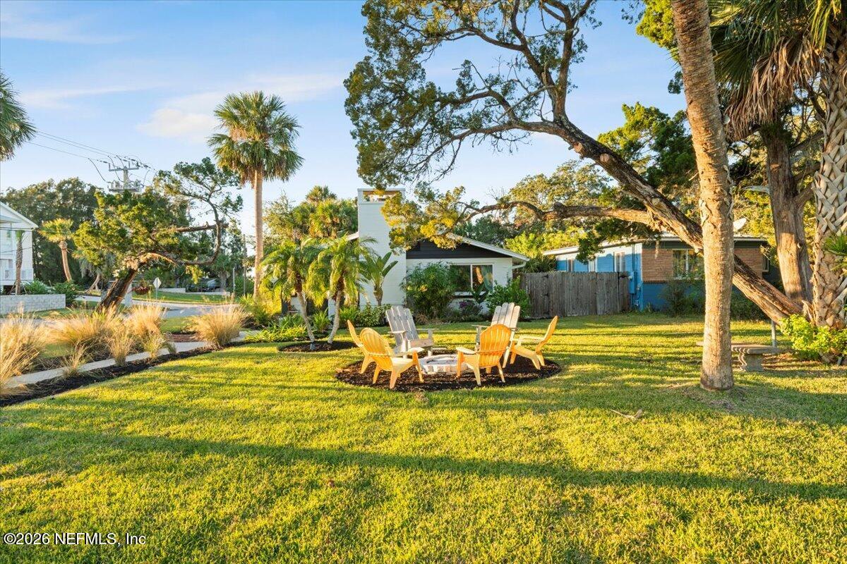 149 Menendez Road St. Augustine, FL 32080 - Photo 47 of 55 Private Lawn and Fire Pit Area