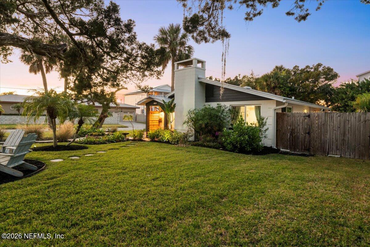 149 Menendez Road St. Augustine, FL 32080 - Photo 48 of 55 Front Lawn at Sunset