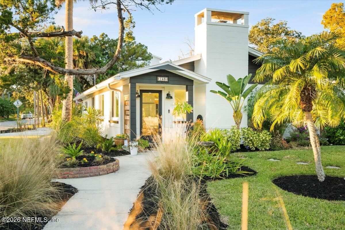 149 Menendez Road St. Augustine, FL 32080 - Photo 50 of 55 Front Entry and Garden