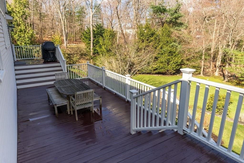 7 Nantucket Road Wellesley, MA 02481 - Photo 35 of 37 a view of balcony with wooden floor and outdoor seating