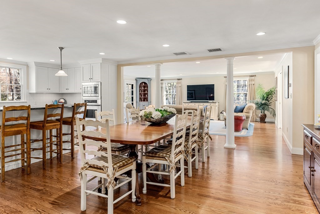 7 Nantucket Road Wellesley, MA 02481 - Photo 5 of 37 a view of a dining room with furniture and wooden floor