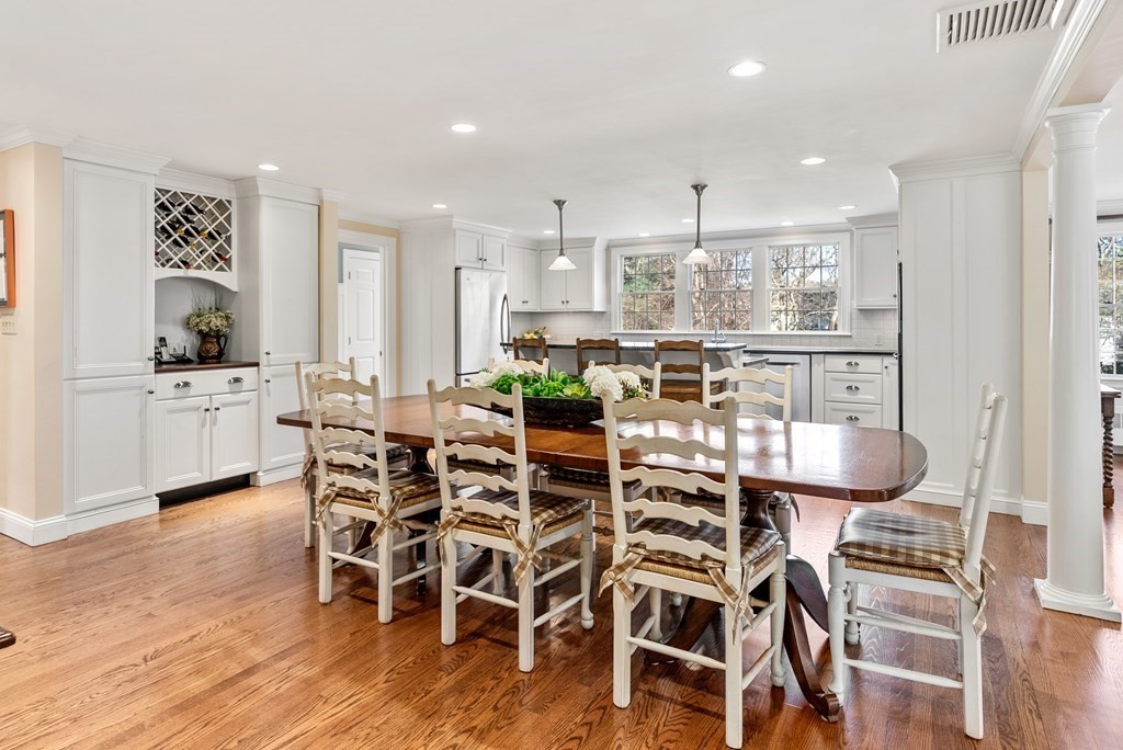 7 Nantucket Road Wellesley, MA 02481 - Photo 7 of 37 a view of a dining room with furniture and wooden floor