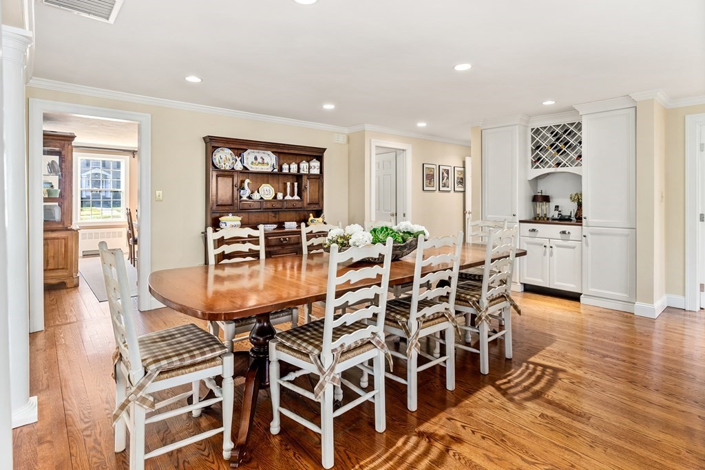 7 Nantucket Road Wellesley, MA 02481 - Photo 9 of 37 a view of a dining room with furniture and wooden floor