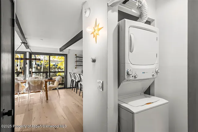 a view of balcony with furniture