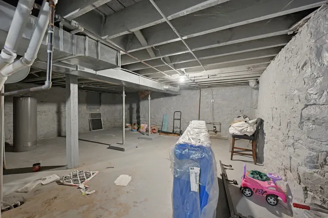 a view of storage and utility room