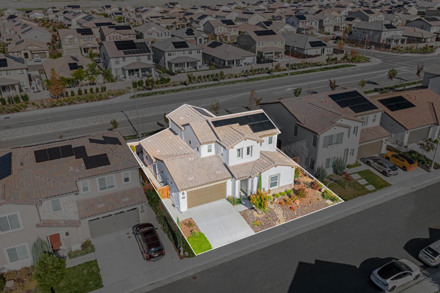 620 River Street Lincoln, CA 95648 - Photo 51 of 60 an aerial view of residential houses with outdoor space