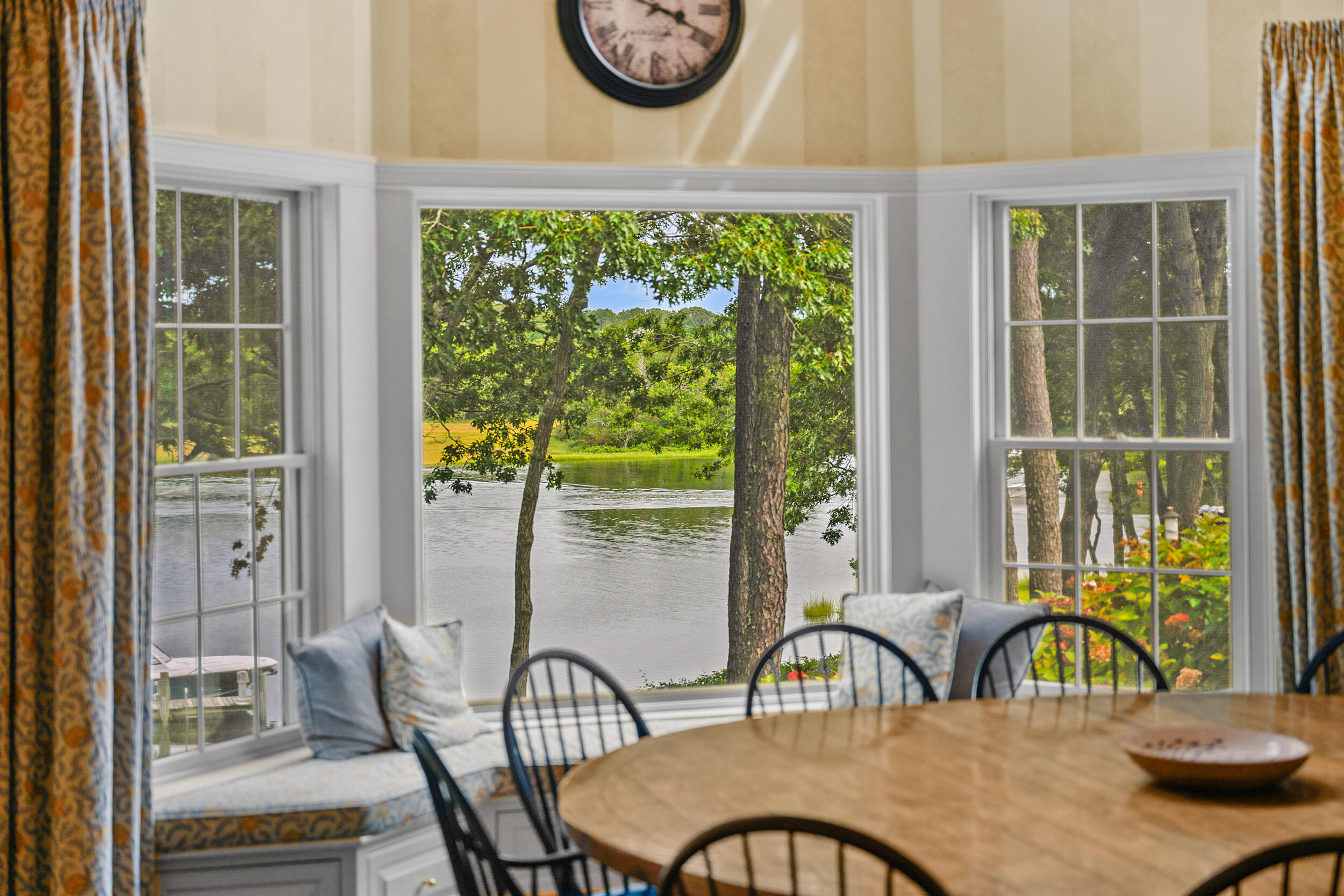 359 Baxter Neck Road Marstons Mills, MA 02648 - Photo 14 of 100 a view of a dining room with furniture window and outside view