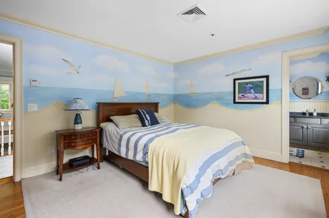 a media room with lots of chairs and a projector