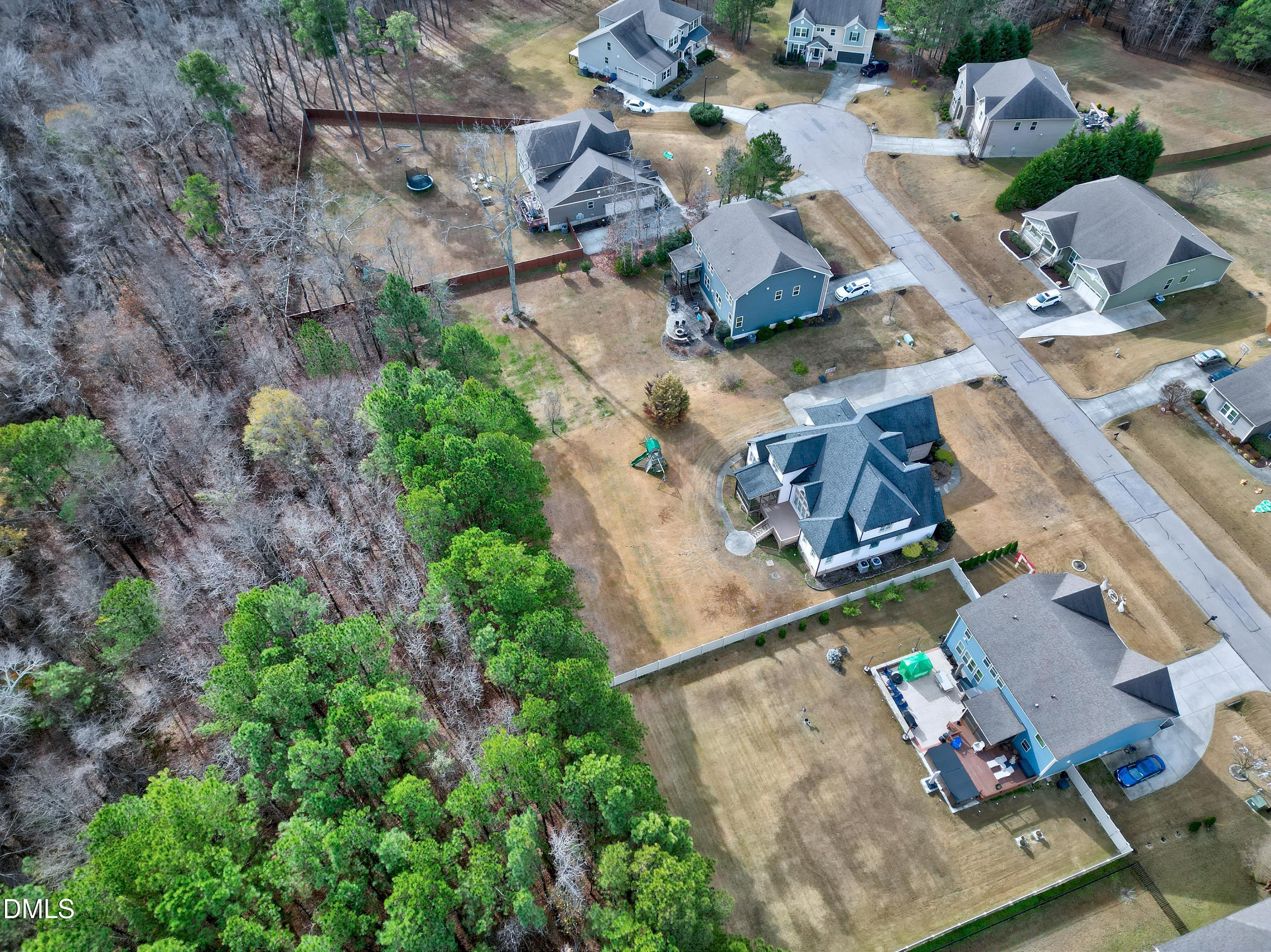 14212 Careme Court Wake Forest, NC 27587 - Photo 52 of 54 an aerial view of multiple houses with yard
