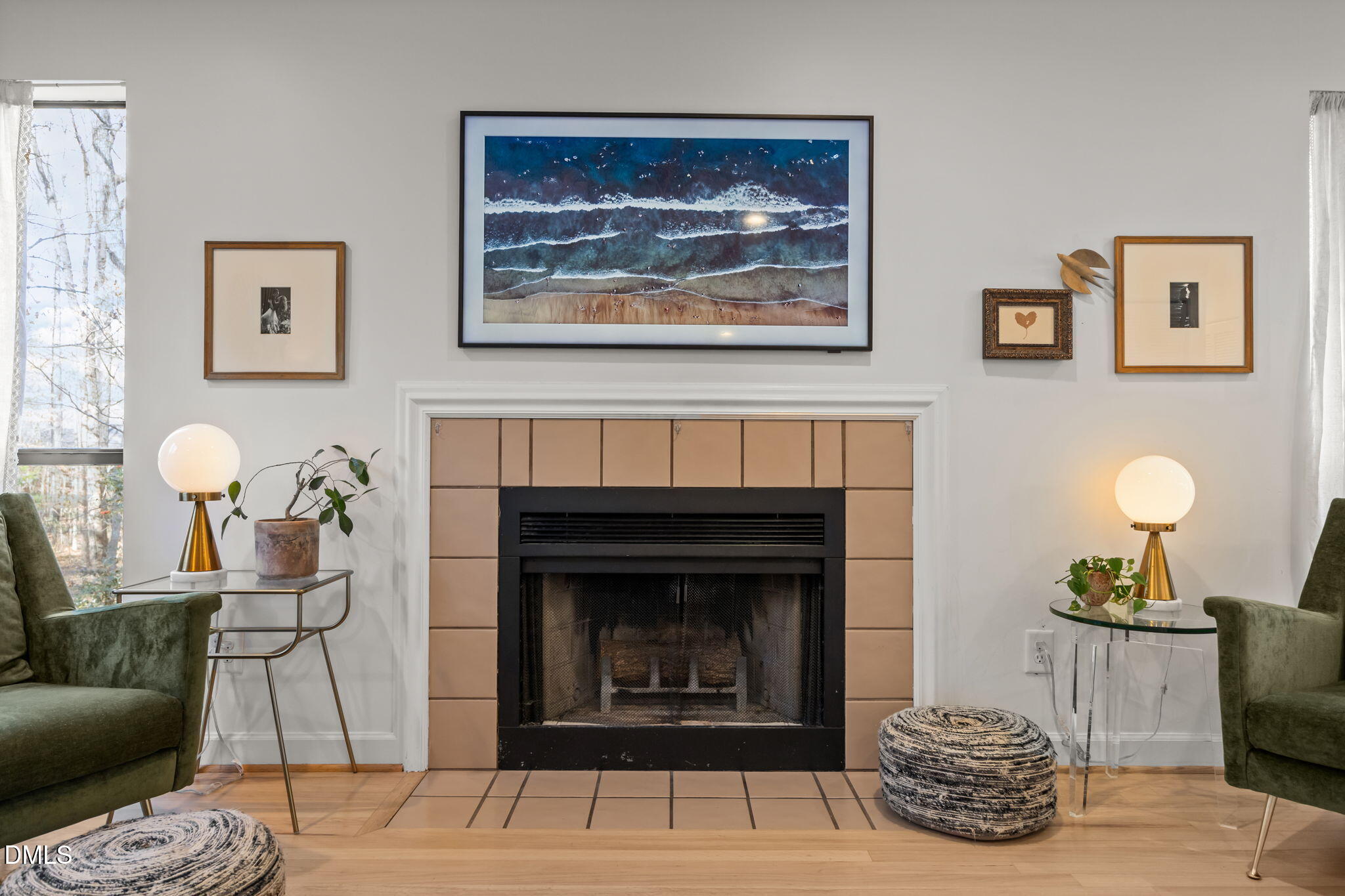 504 Waterside Drive Carrboro, NC 27510 - Photo 25 of 48 a living room with furniture and a fireplace